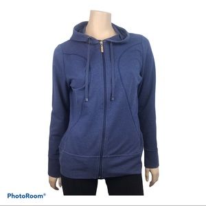 ROOTS Women's Blue Long Sleeved Full Zip Jacket